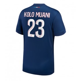 Pánské fotbalový oblečení Paris Saint-Germain Randal Kolo Muani #23 Domácí košile 2024-25 Krátkým Rukávem